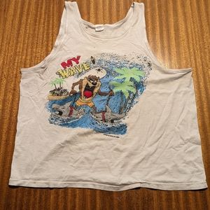 Beautiful vintage Warner Bros 1988 Taz Tank Top
